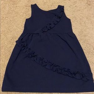 Janie & Jack Navy Blue Ponte Knit Dress, Size 4
